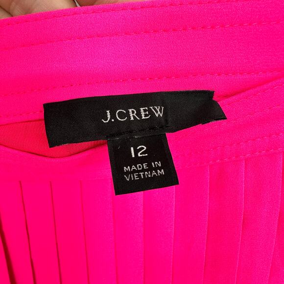 J. CREW Pink Pleated Midi Skirt // 12 - Picture 3 of 9